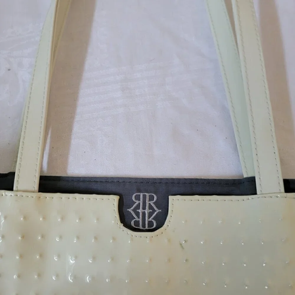 Rock & Republic White Patent Leather Tote